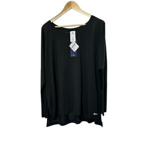 Reebok Black Speedwick Supreme Long Sleeve Shirt Women's 2X 18W-20W New
